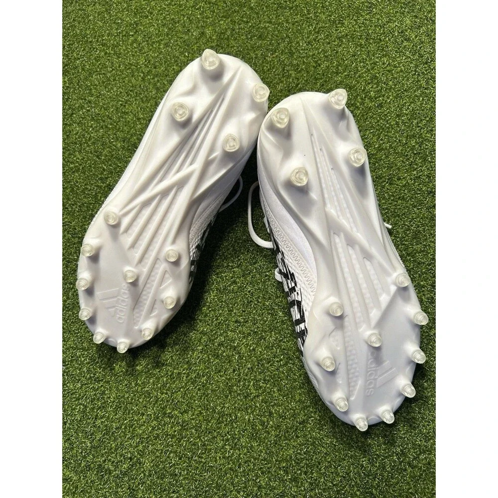 adidas Adizero Scorch Football Cleats GX5126 Men’s Size 8 White/Black NWOB